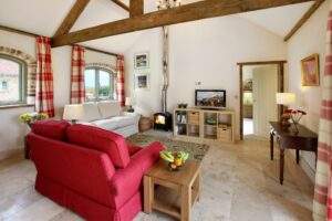Cake house lounge, High Barn Cottages, Heritage Escapes