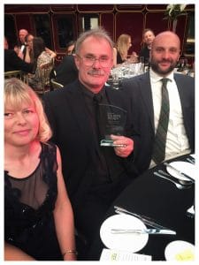 James, John and Fiona at 2019 visit York awards